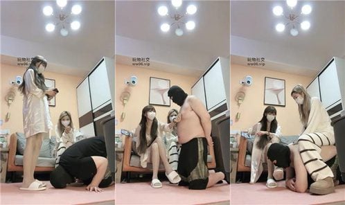 一唯 | 双S 姐妹花用臭鞋虐老师奴 双视角版