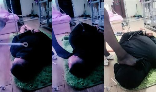 氷の魂 | 犬のリードで縛って叩く