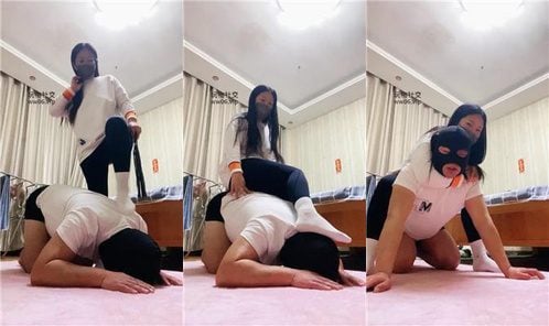 小姨 | 骑马骑脖 白袜脚踩踏 散鞭抽