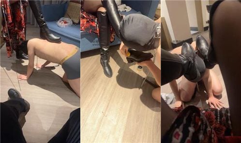 KT | 看老婆调绿帽奴-长靴踩踏 JS250126-20