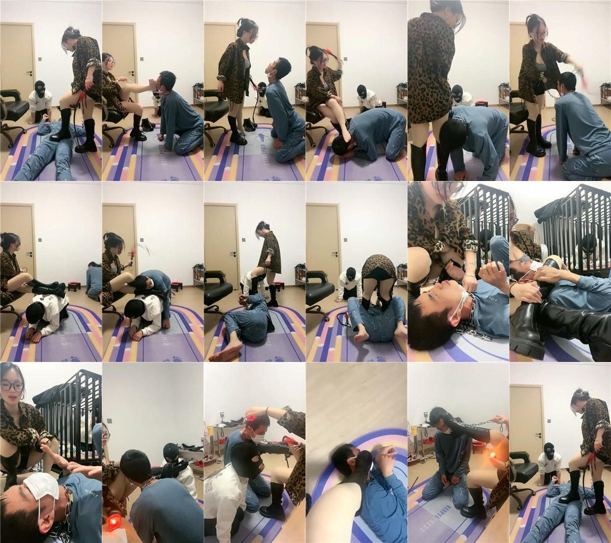 薇薇 | 长靴踩虐/骑马狗爬/鞭打/囚禁狗笼 bf50510