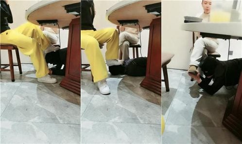 乔伊 | 双S-餐桌底下踩奴隶 双视角版 bf50035