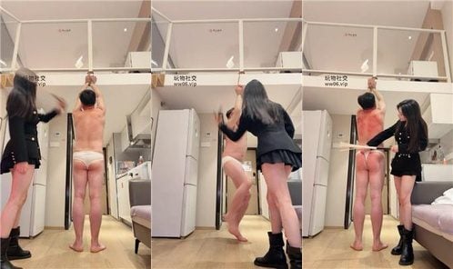 Kezhen | White socks gagged, tied up, severely whipped bf50072