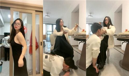 薇薇 | 奶狗男友下跪伺候吃饭 bf50531