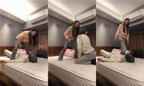 伊未 | 白袜美腿踩/强制闻皮鞋 bf50571