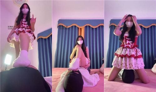 甜恬 | 闻舔腋下/白袜裸足蹂躏踩 bf50635