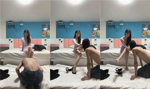 黛梦 | 狗链栓狗/虐乳/短裙女神虐 bf50681