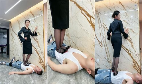 麋鹿银儿 | 素人女神高跟踩/踢裆/美丽骑马 bf50815