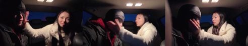 素人挖掘机 | 羞涩小妹妹车内调-耳光/揪耳朵/雪地靴蹂躏 JS250219-15
