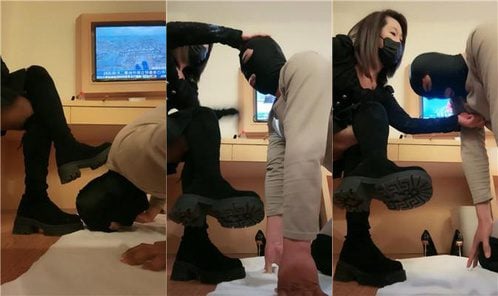 颜值 | 抽耳光/清理脏长靴/碾压狗爪 JS250219-41
