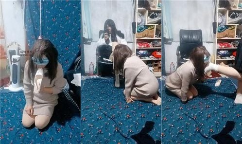 伪娘和人妻 | 白袜脚踩蓬头垢面的狗 JS250222-11