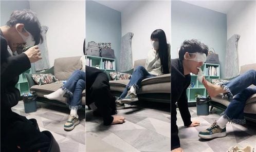ミスS｜落書き凌辱 - 汚れた靴を舐め、白い靴下を食べる / トイレに頭を押し付ける JS250222-40