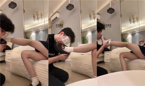 Xiaoyu | JK student master-leather shoes and white socks licking JS250226-26