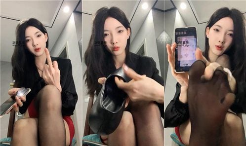 千千 | 抽牌炸吊带红黑丝 250224-7