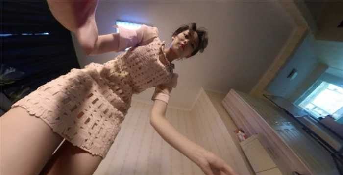 GTS-VR | Beautiful maid with sweaty feet and white silk stockings abuses villain JS250819 8