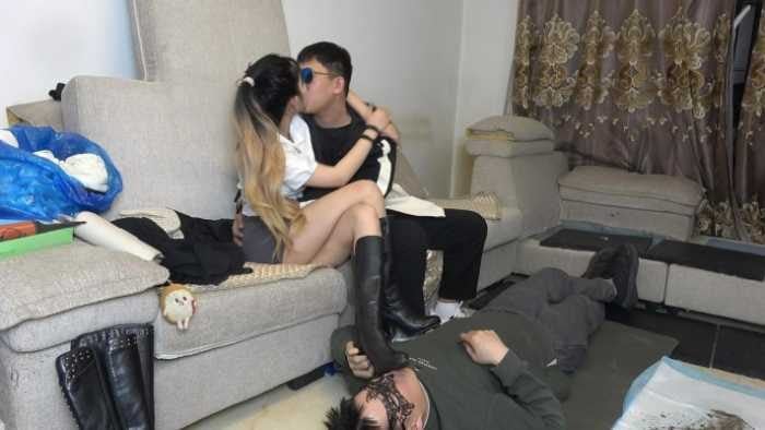 Xiaowen S | Couple humiliates foot licking dog YC 250806 5