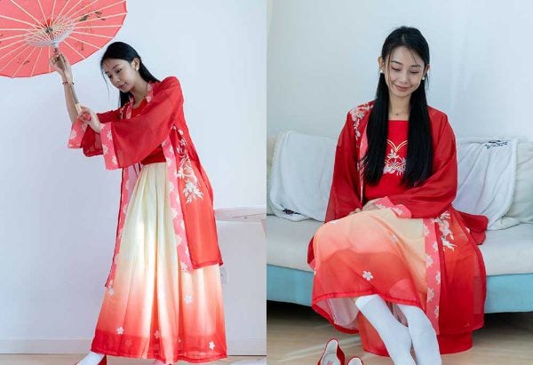 物恋传媒 | 岚岚 布鞋 短白丝 红色船袜 叠穿 汉服 模仿舞步 脚玩伞柄剧情 带视频 带视频