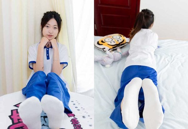 物恋传媒 | 小夏 帆布鞋 白短棉袜 薄肉丝 校服 带视频 带视频