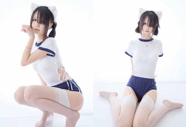 美图精选 | 2090 五更百鬼 体操服 猫耳