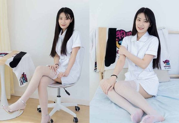 物恋传媒 | 菜菜 三双高跟鞋 大腿袜 护士服 带视频 带视频