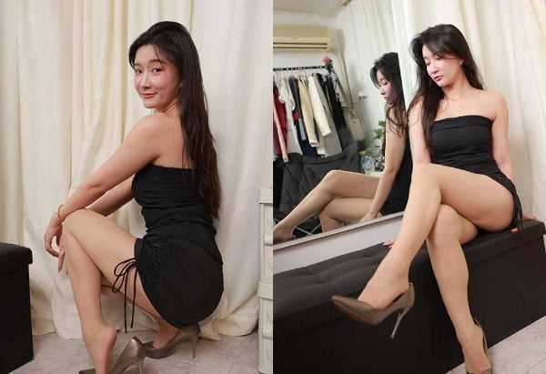 IESS异思趣向 | 丝享家 2092 秋秋 黑色抹胸短裙
