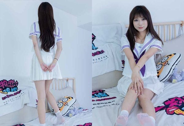 物恋传媒 | 泡泡 JK制服 皮鞋 短白丝 带视频