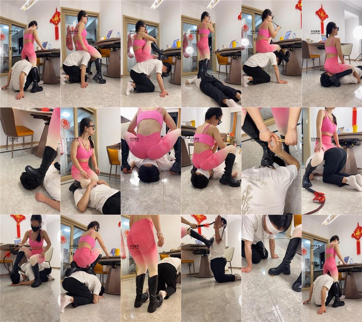 南月女神 | 长靴踩踏喂食/胯下羞辱/坐脸窒息 bf50900