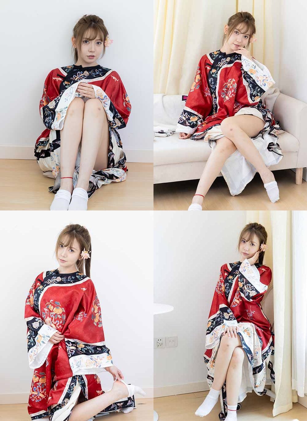 物恋传媒 | 小曦 汉服 布鞋 足袋 白棉袜 带视频-视频截图