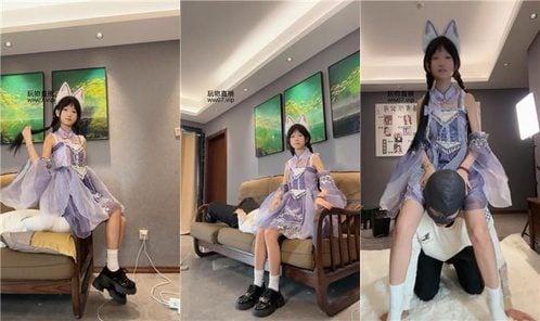 猴歌 | cos女神-皮鞋白袜-坐脸踩踏 bf50819