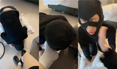 小凤梨 | 舔喝圣水/脏鞋白袜虐/转胯狗爬踩踏 JS250112-3
