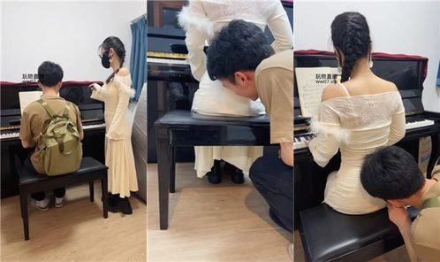 南月女神 | 钢琴老师的脚下奴才-内裤套头 JS250302-2