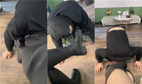 小玉 | 磕头求舔脏长靴原味白袜 JS250304-25
