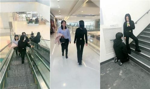 伊潼 | 户外商场-楼梯间调情侣奴 JS250305-32