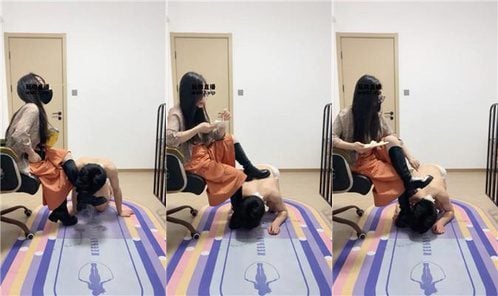 南月女神 | 长靴白袜上的酸奶仔细舔干净 JS250310-29