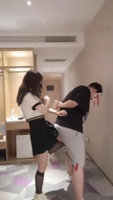 妖妖 | JK萌妹教训小偷 ACYC 3331