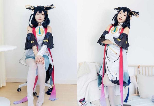 物恋传媒 | 嘟嘟 cos服 高跟凉鞋 薄白丝 薄黑丝 带视频
