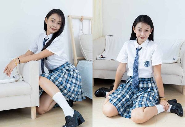 物恋传媒 | 岚岚 JK制服 白棉袜 穿鞋踩西红柿 带视频