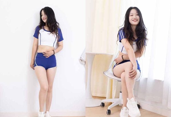 ウーリアンメディア｜小さな紫色の体操服、スポーツシューズ、細いリボンの動画