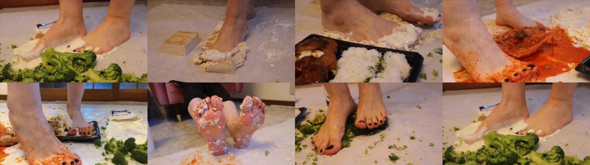 光脚踩很多食物 JS251129 6-视频截图