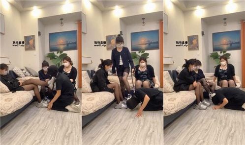女生也能很暴力 | 3S-母女主-轮流暴力踢踹虐打 bf52282