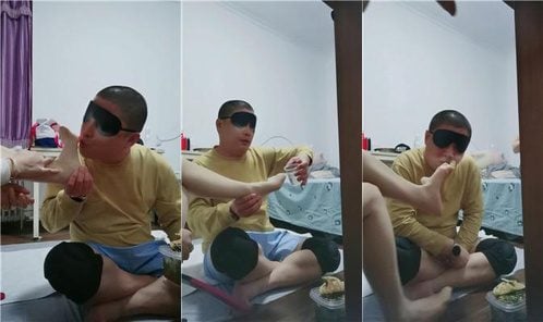 瑞吉娜 | 双S-五花大绑脚强迫喂食 双视角版 JS250409-15