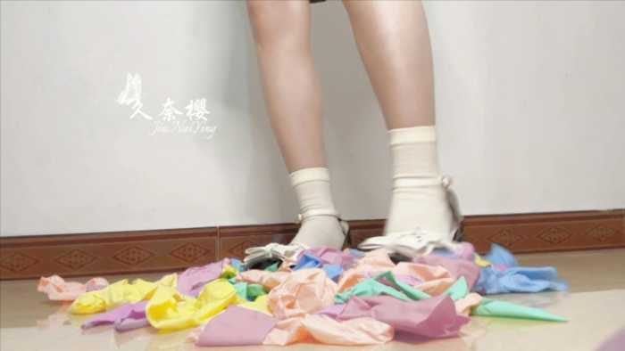 Lolita shoes with balloon fragments JS251103 6
