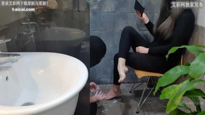 中文汉化 | 美珍女王调教欠钱贱狗强制溺水窒息伺候洗脚按摩 JS251109 3