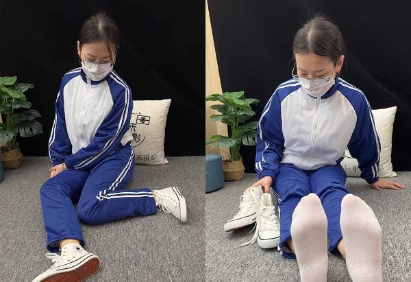东禾摄影 | 校服 帆布鞋 船袜 短丝 带视频 带视频