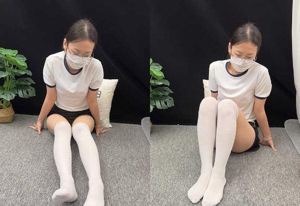 东禾摄影 | 体操服 过膝棉袜 带视频 带视频