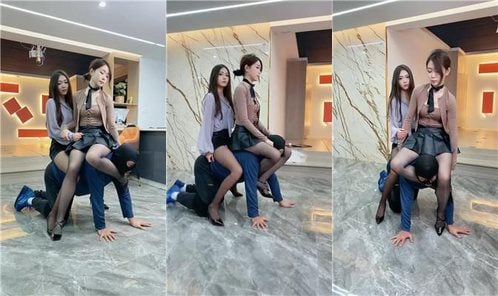 麋鹿银儿 | 双S-双体重锁脖轮流骑四马/腿绞/重踹 bf52034