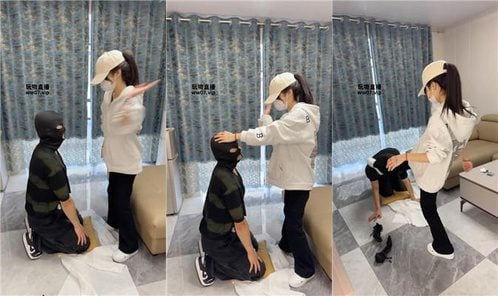 深情 | 学生小妹-超暴力虐打老师奴 JS250405-11