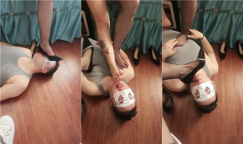 女王陛下 | 双S-高跟网袜脚下喂食 双视角版 JS250405-14