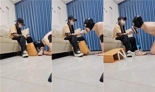 上头姐妹团 | 素人学生主-多双脏鞋黑棉袜虐 JS250420-12
