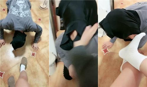 周周 | 白棉袜挑逗下贱家奴 JS250424-12